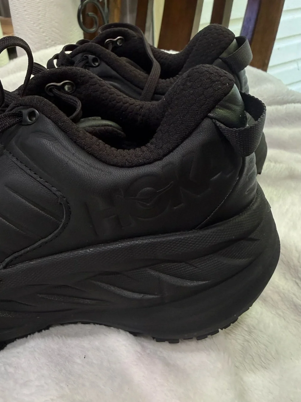 Hoka Men's All-Black Cushioned Athletic Shoes